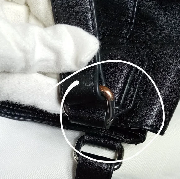 Rossetti Courte Black Fax Leather Satchel Shoulder Bag - Picture 14 of 16